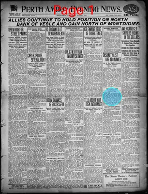 Page thumbnail for Perth Amboy Evening News