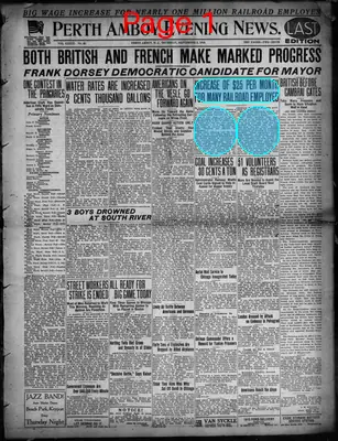 Page thumbnail for Perth Amboy Evening News