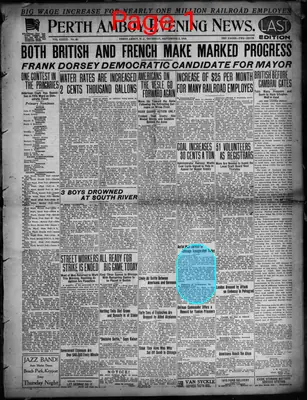 Page thumbnail for Perth Amboy Evening News