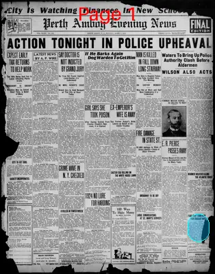 Page thumbnail for Perth Amboy Evening News