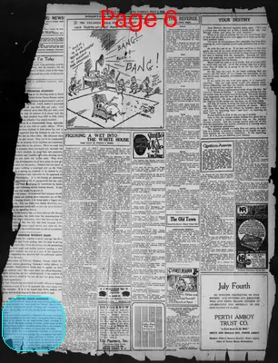 Page thumbnail for Perth Amboy Evening News