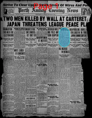 Page thumbnail for Perth Amboy Evening News