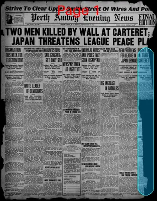 Page thumbnail for Perth Amboy Evening News