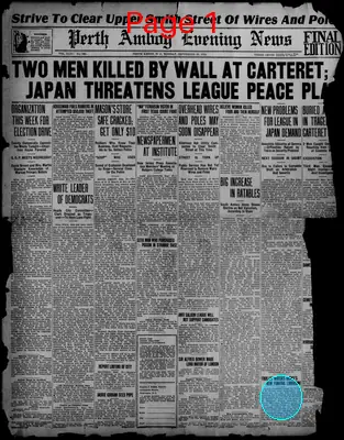 Page thumbnail for Perth Amboy Evening News