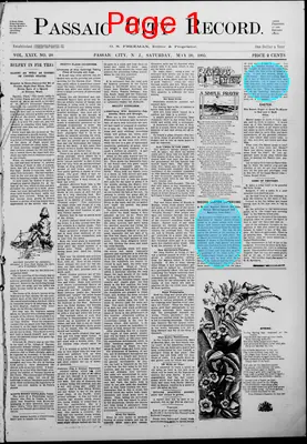 Page thumbnail for Passaic City Record