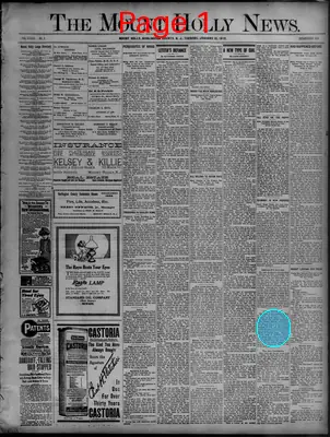 Page thumbnail for The Mount Holly News