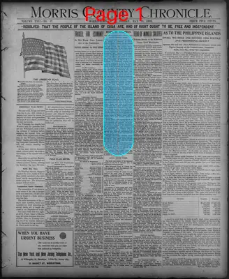 Page thumbnail for The Morris County Chronicle