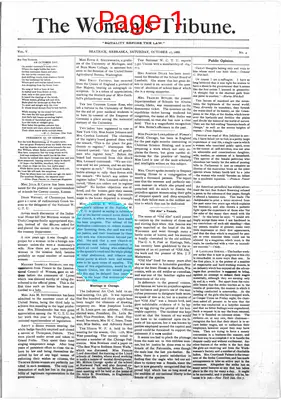 Page thumbnail for The Woman's Tribune