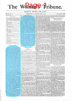 Page thumbnail for The Woman's Tribune
