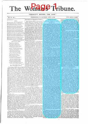 Page thumbnail for The Woman's Tribune