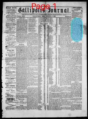 Page thumbnail for Gallipolis Journal