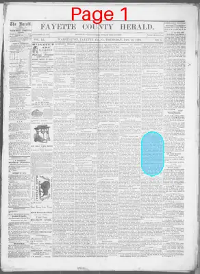 Page thumbnail for Fayette County Herald
