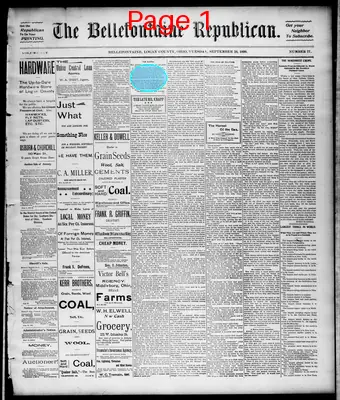 Page thumbnail for The Bellefontaine Republican