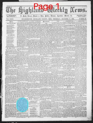 Page thumbnail for The Highland Weekly News