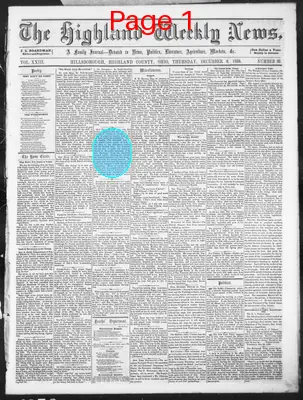 Page thumbnail for The Highland Weekly News