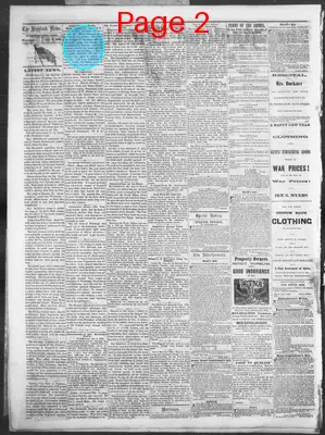 Page thumbnail for The Highland Weekly News