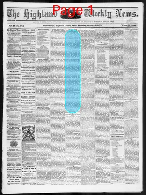 Page thumbnail for The Highland Weekly News