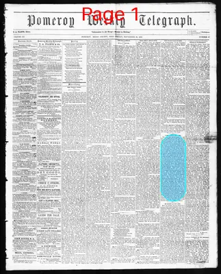 Page thumbnail for Pomeroy Weekly Telegraph