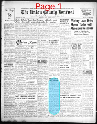 Page thumbnail for The Union County Journal