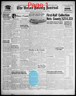Page thumbnail for The Union County Journal