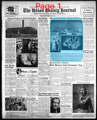 Page thumbnail for The Union County Journal
