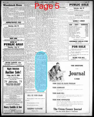 Page thumbnail for The Union County Journal