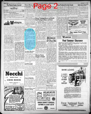 Page thumbnail for The Union County Journal