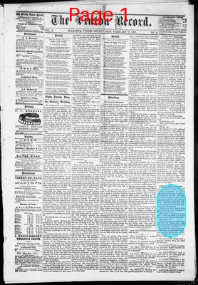 Page thumbnail for The Vinton Record
