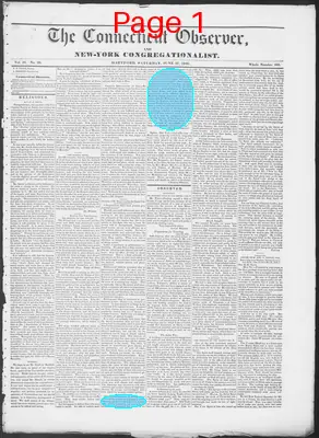 Page thumbnail for The Connecticut Observer, And New York Congregationalist