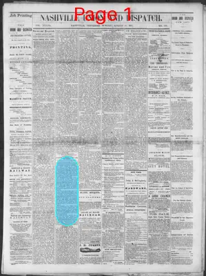 Page thumbnail for Nashville Union And Dispatch