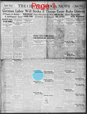 Page thumbnail for The Chattanooga News