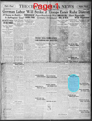 Page thumbnail for The Chattanooga News