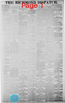 Page thumbnail for Richmond Dispatch