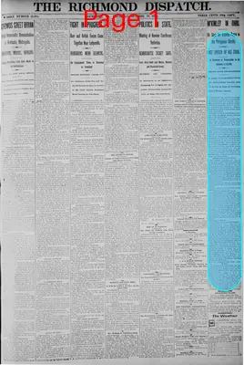Page thumbnail for Richmond Dispatch