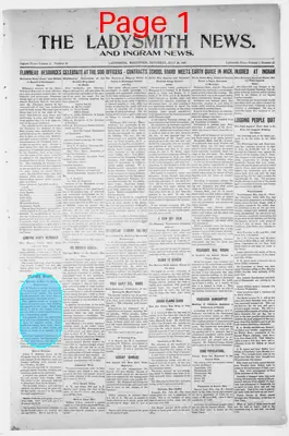 Page thumbnail for The Ladysmith News And Ingram News