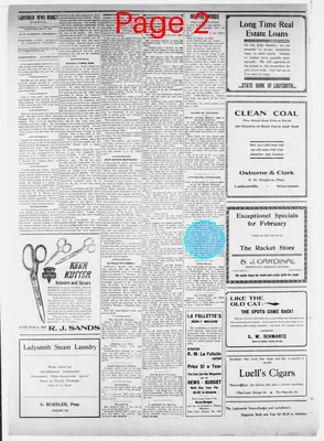 Page thumbnail for Ladysmith News Budget