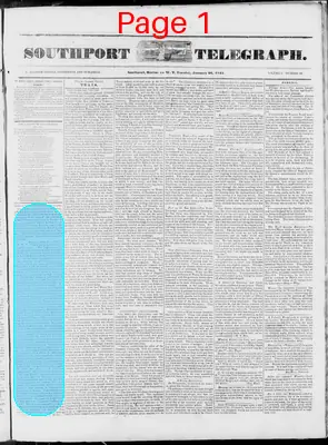 Page thumbnail for Southport Telegraph