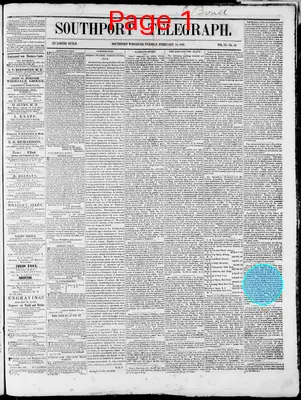 Page thumbnail for Southport Telegraph