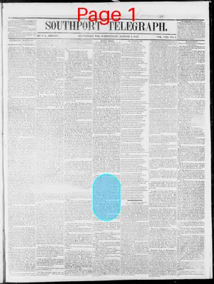 Page thumbnail for Southport Telegraph