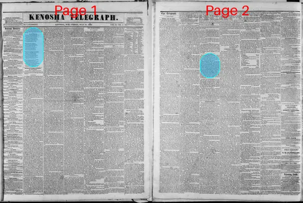 Page thumbnail for Kenosha Telegraph