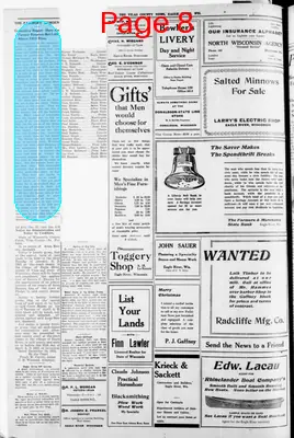 Page thumbnail for Vilas County News