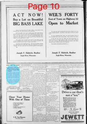 Page thumbnail for Vilas County News