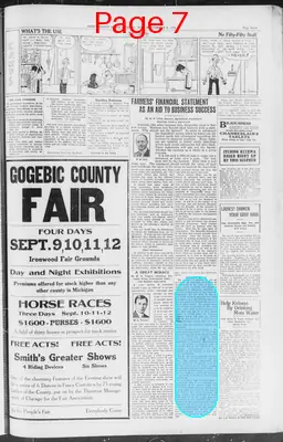 Page thumbnail for Iron County News