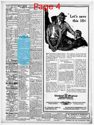 Page thumbnail for The Watertown News