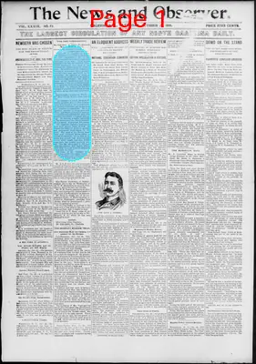 Page thumbnail for The News & Observer