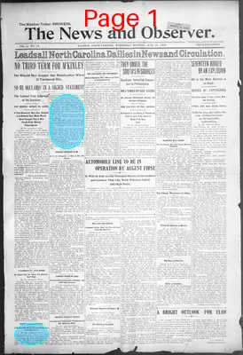 Page thumbnail for The News & Observer