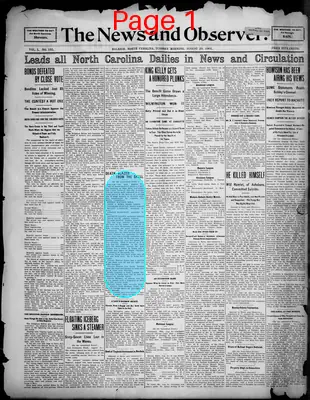 Page thumbnail for The News & Observer