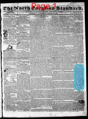 Page thumbnail for The North Carolina Standard