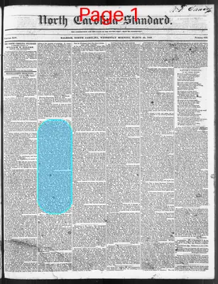 Page thumbnail for The North Carolina Standard