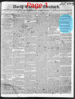 Page thumbnail for The North Carolina Standard